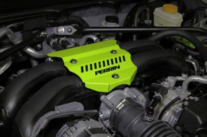Toyota GR86 Pulley Cover - Perrin Performance - Perrin Performance - Neon Yellow - `22-`25